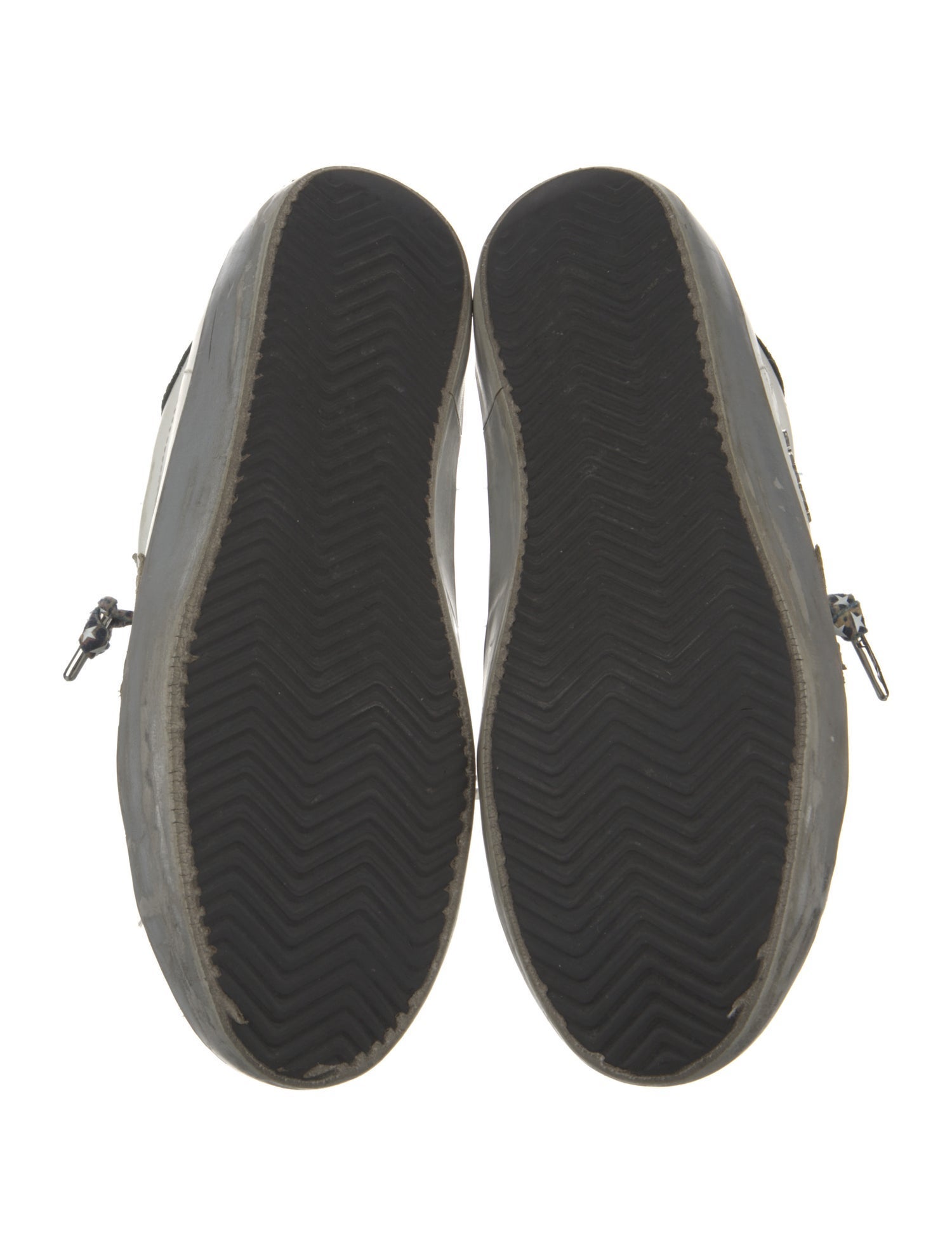 Golden Goose Leather Colorblock Pattern Sneakers